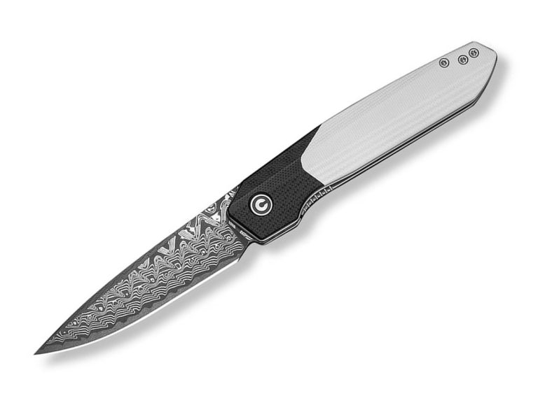 Civivi Brr15 Light C25063-DS1 Damascus Black & White G10